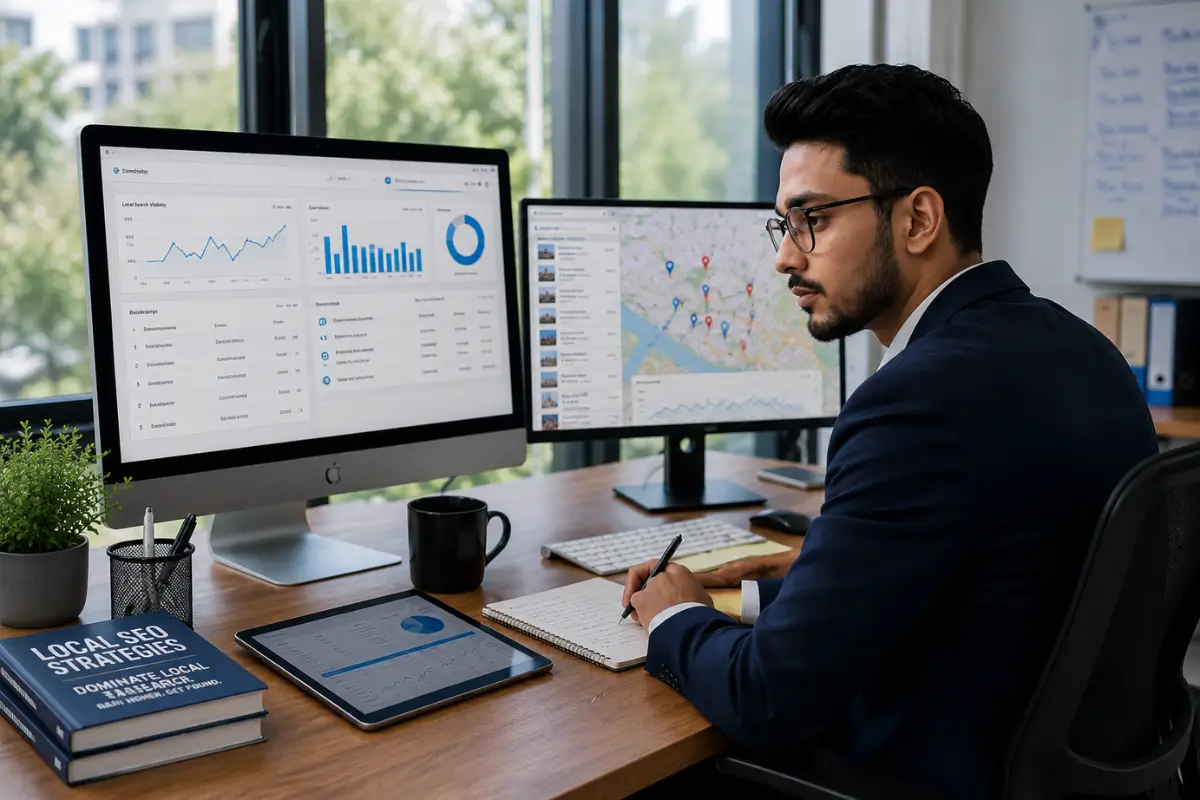 Home 9 Local SEO Specialist Analyzing Local Search Performance and Google Maps Rankings 1