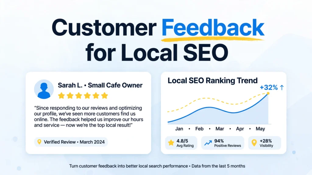 How customer feedback improves local SEO