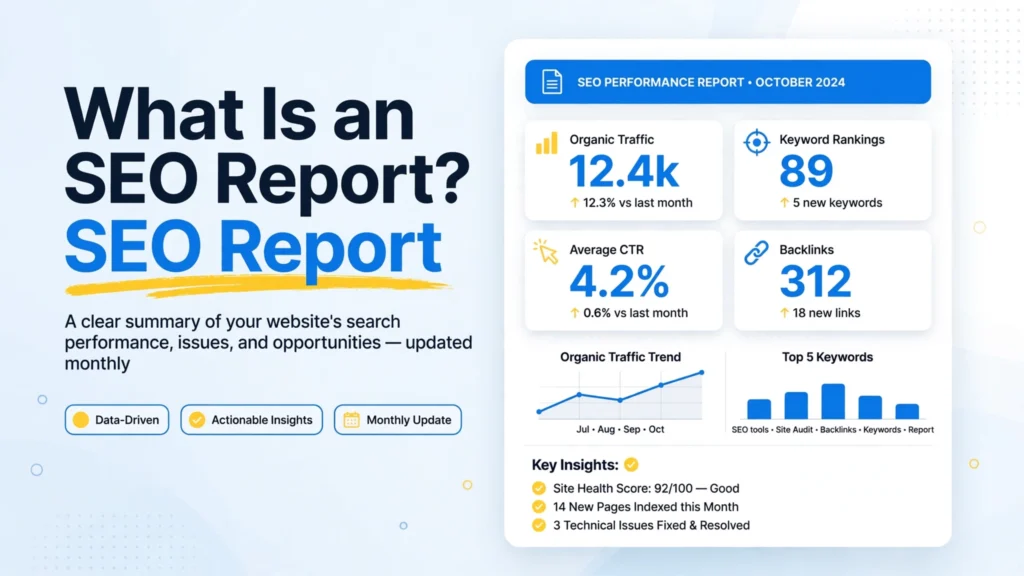 What is an SEO report